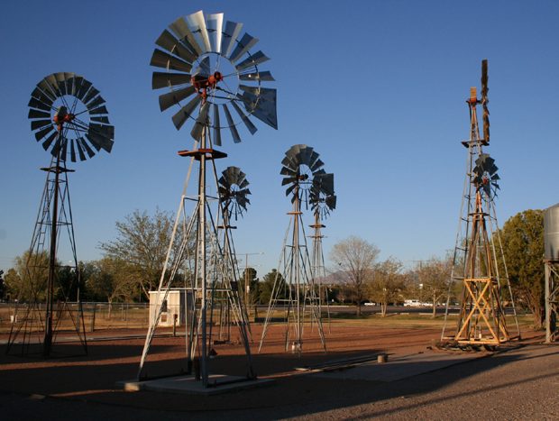 Windmills for groundwater pumping